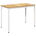 Hage middagsbord Hvit 108,5 x 55 x 75 cm Solid akasietre