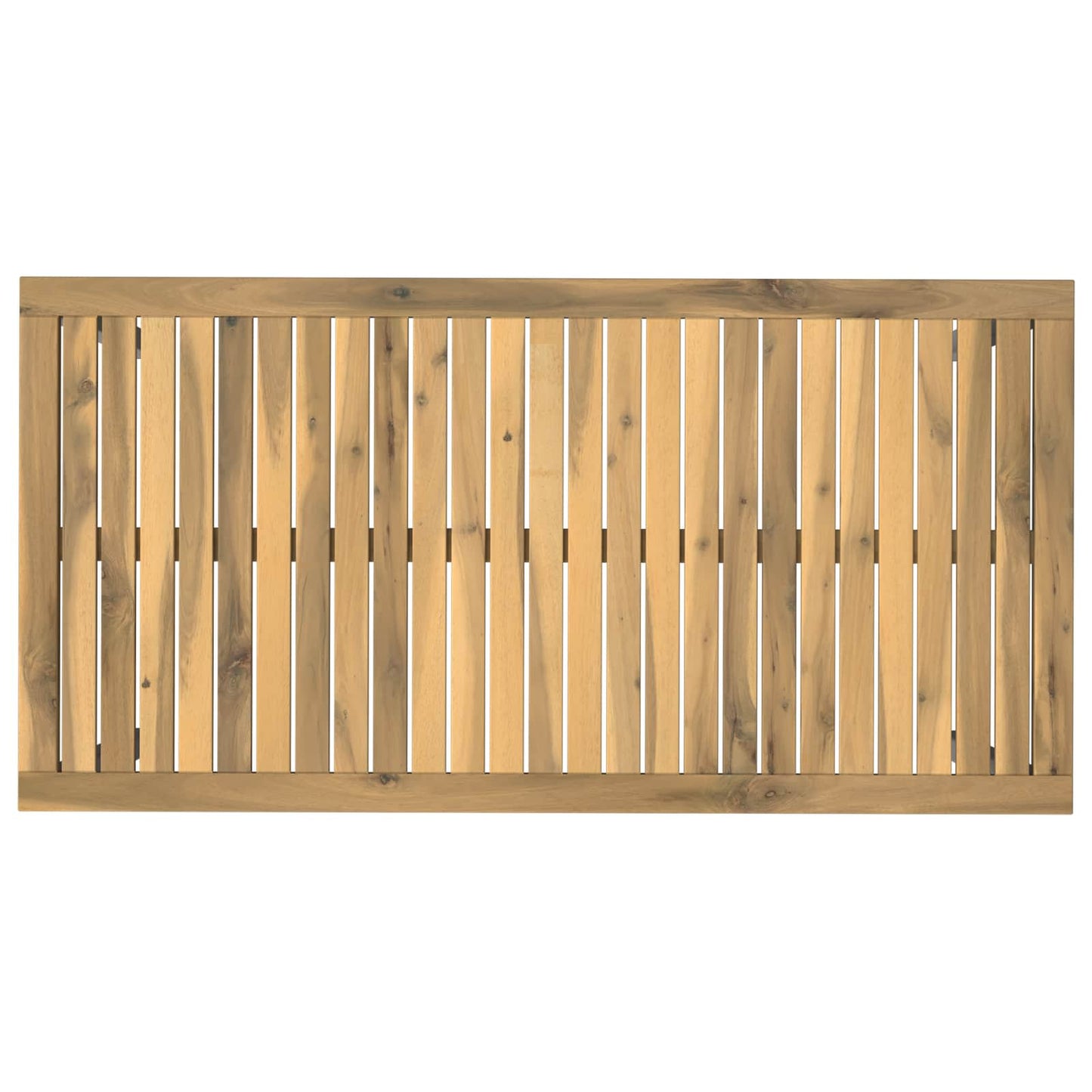 Hage middagsbord Hvit 108,5 x 55 x 75 cm Solid akasietre
