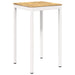 Hagebarbord Hvit 60 x 60,5 x 105 cm Solid akasietre