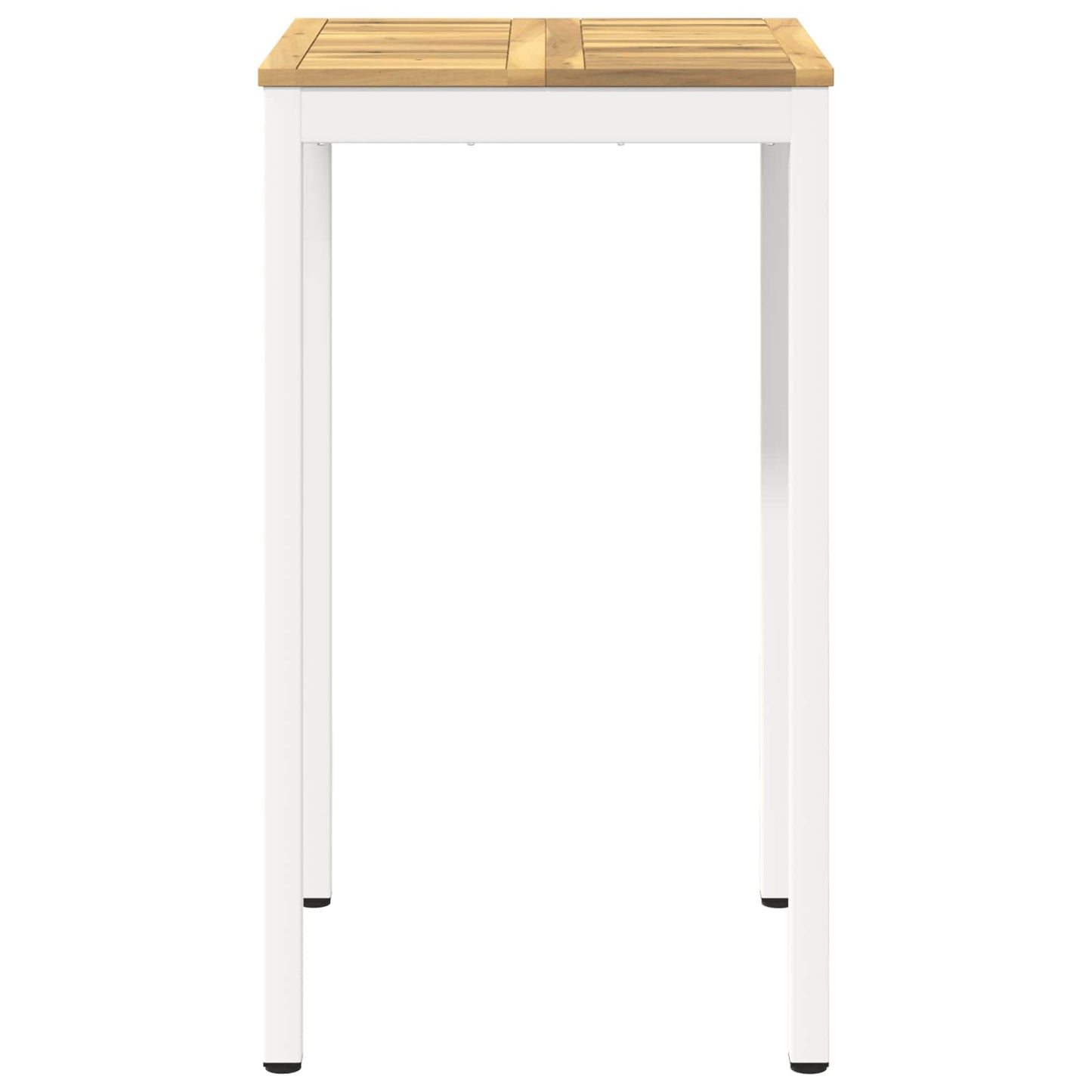 Hagebarbord Hvit 60 x 60,5 x 105 cm Solid akasietre