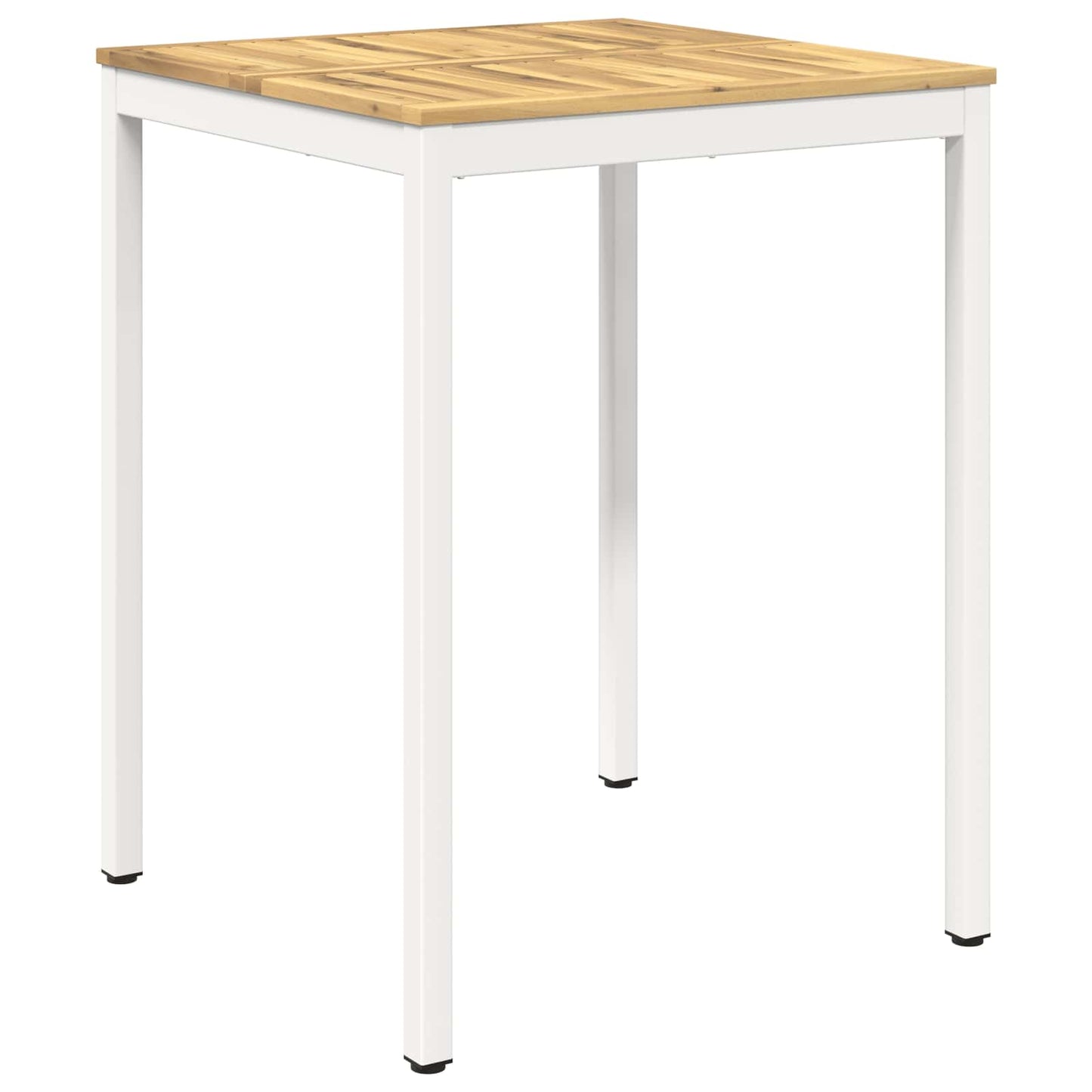 Hagebarbord Hvit 80 x 80,5 x 105 cm Solid akasietre
