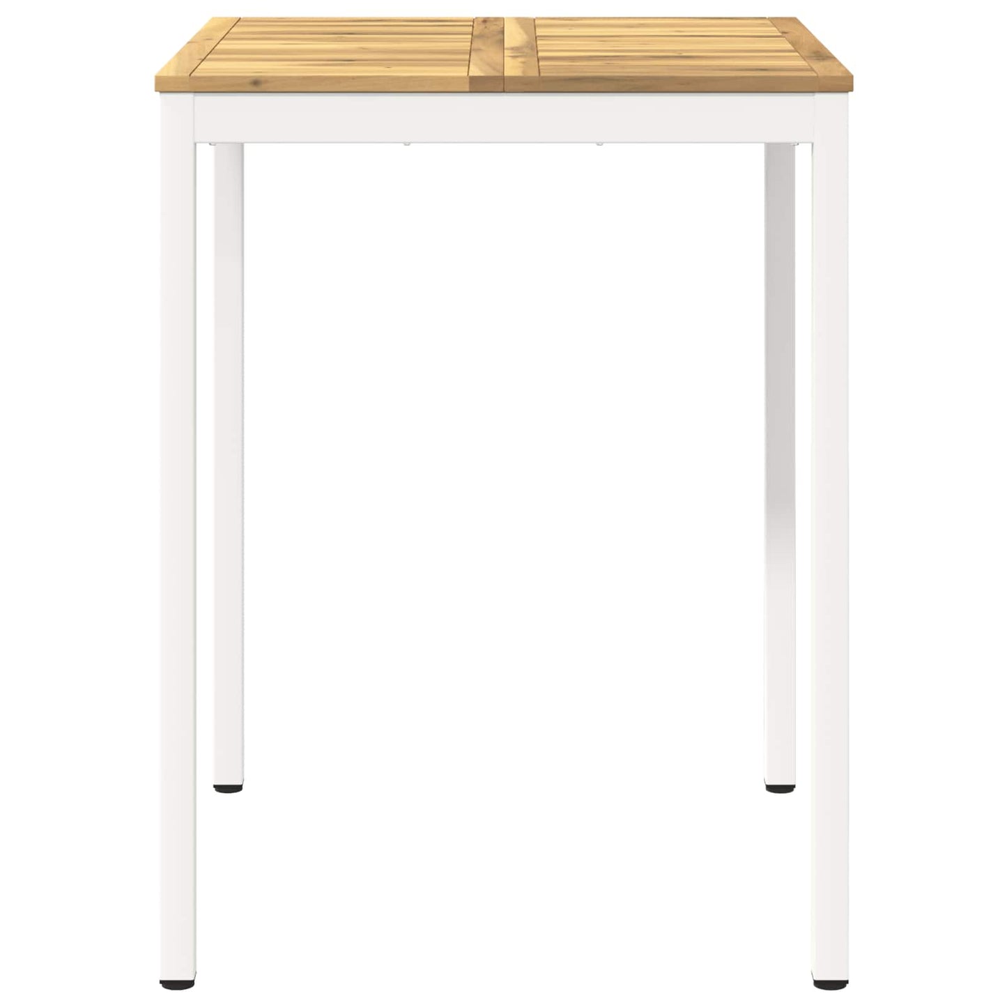 Hagebarbord Hvit 80 x 80,5 x 105 cm Solid akasietre