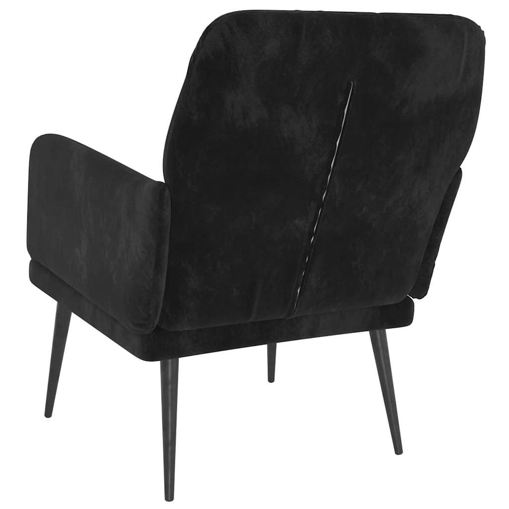 lenestol Svart 79 x 62 x 79 cm Fløyel vidaXL