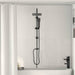 Dusjsystem Svart 47 x 20 x 95 cm Rustfritt Stål