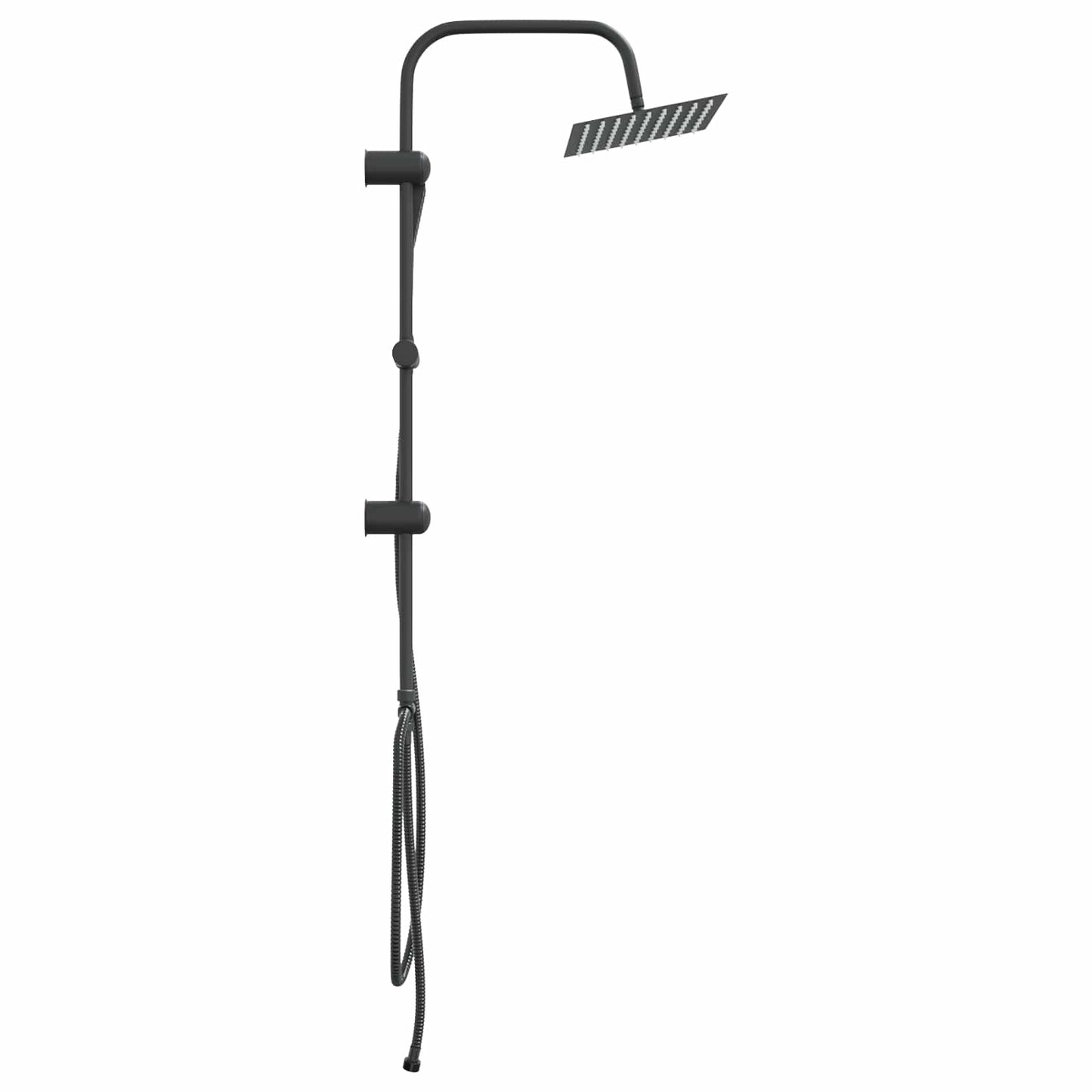 Dusjsystem Svart 47 x 20 x 95 cm Rustfritt Stål