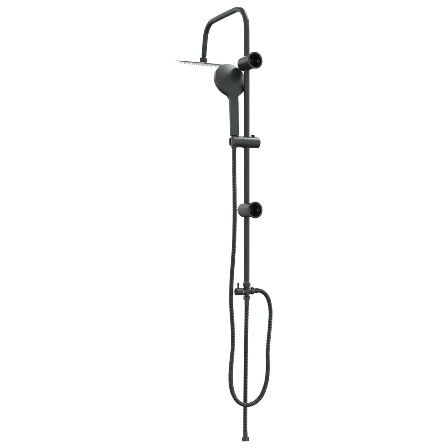 Dusjsystem Svart 47 x 20 x 95 cm Rustfritt Stål