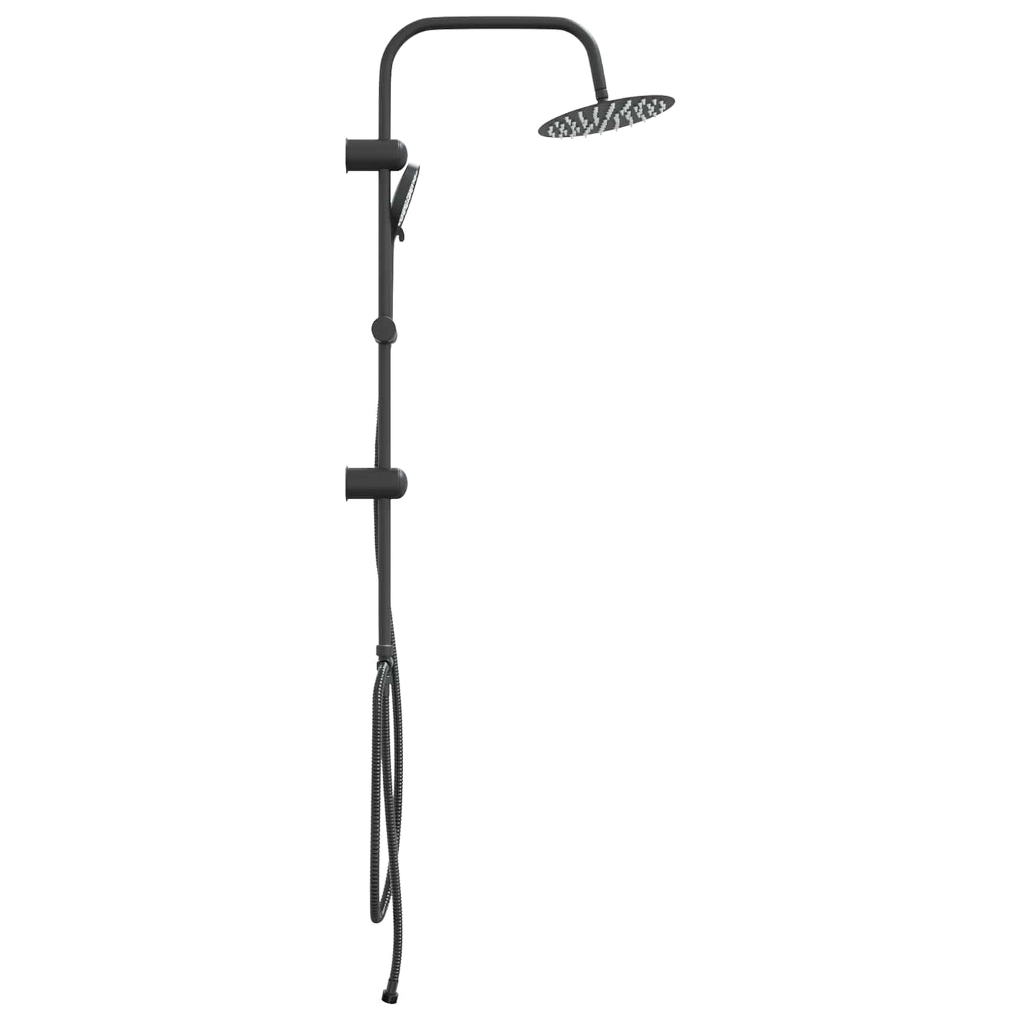 Dusjsystem Svart 47 x 20 x 95 cm Rustfritt Stål