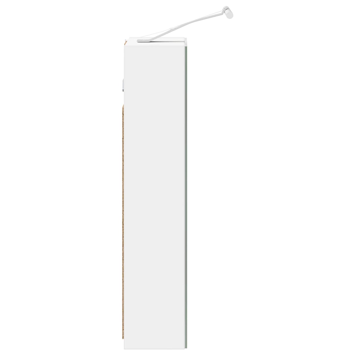 Baderomsspeilskap med dør Hvit 30 x 10,5 x 50 cm Konstruert tre