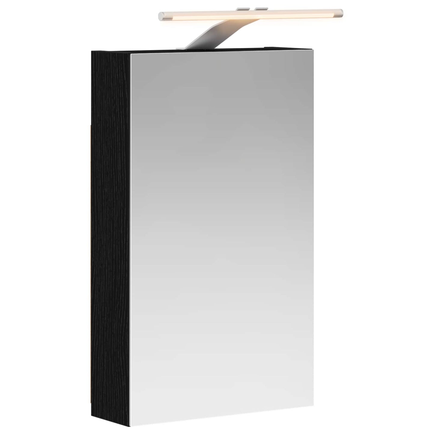 Baderomsspeilskap Svart Eik 30 x 10,5 x 50 cm Konstruert tre