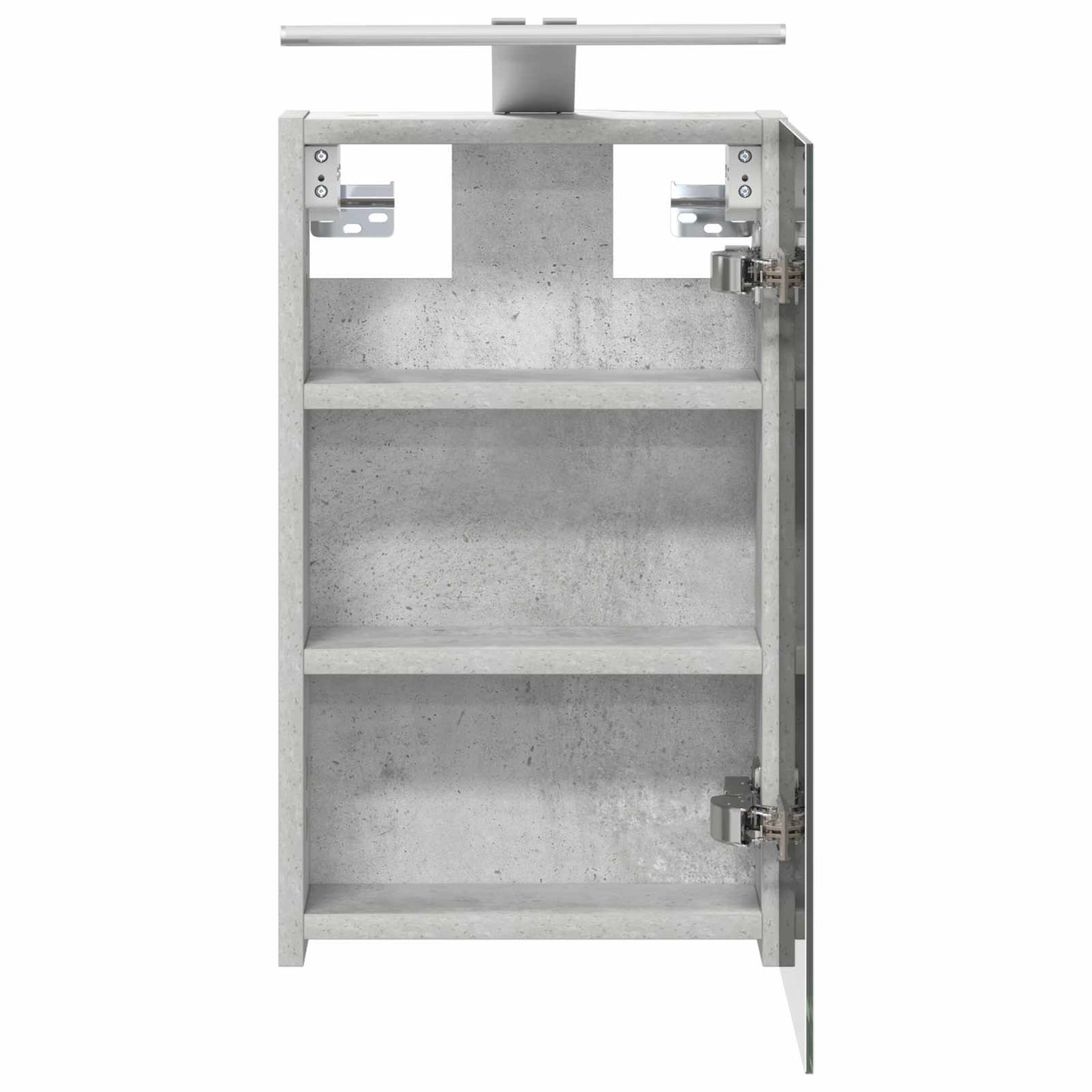 Baderomsspeilskap Betonggrå 30 x 10,5 x 50 cm Konstruert tre