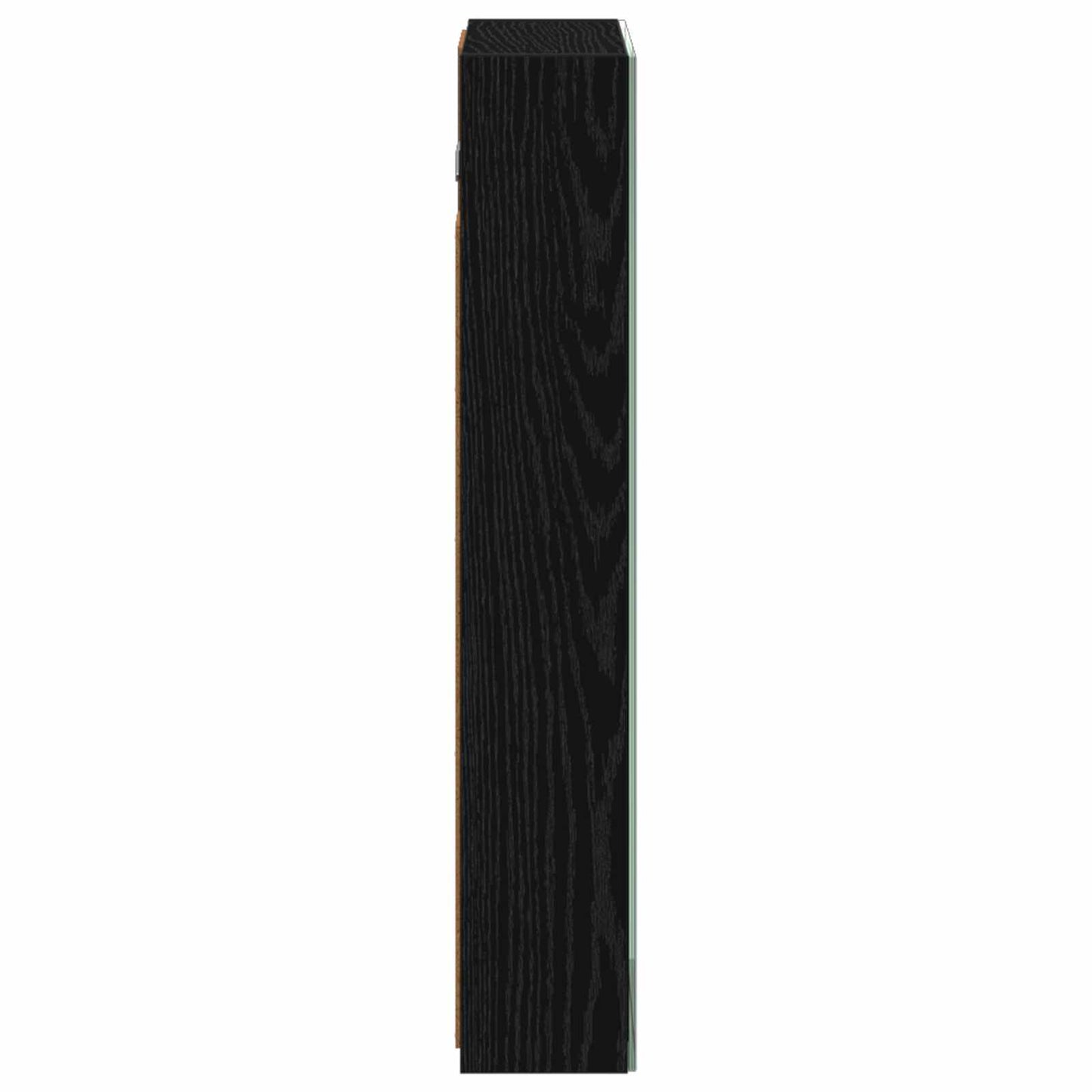 Baderomsspeilskap Svart Eik 40 x 10,5 x 60,5 cm Konstruert tre