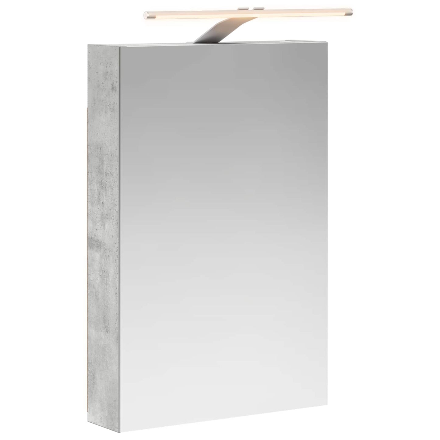 Baderomsspeilskap Betonggrå 40 x 10,5 x 60,5 cm Konstruert tre