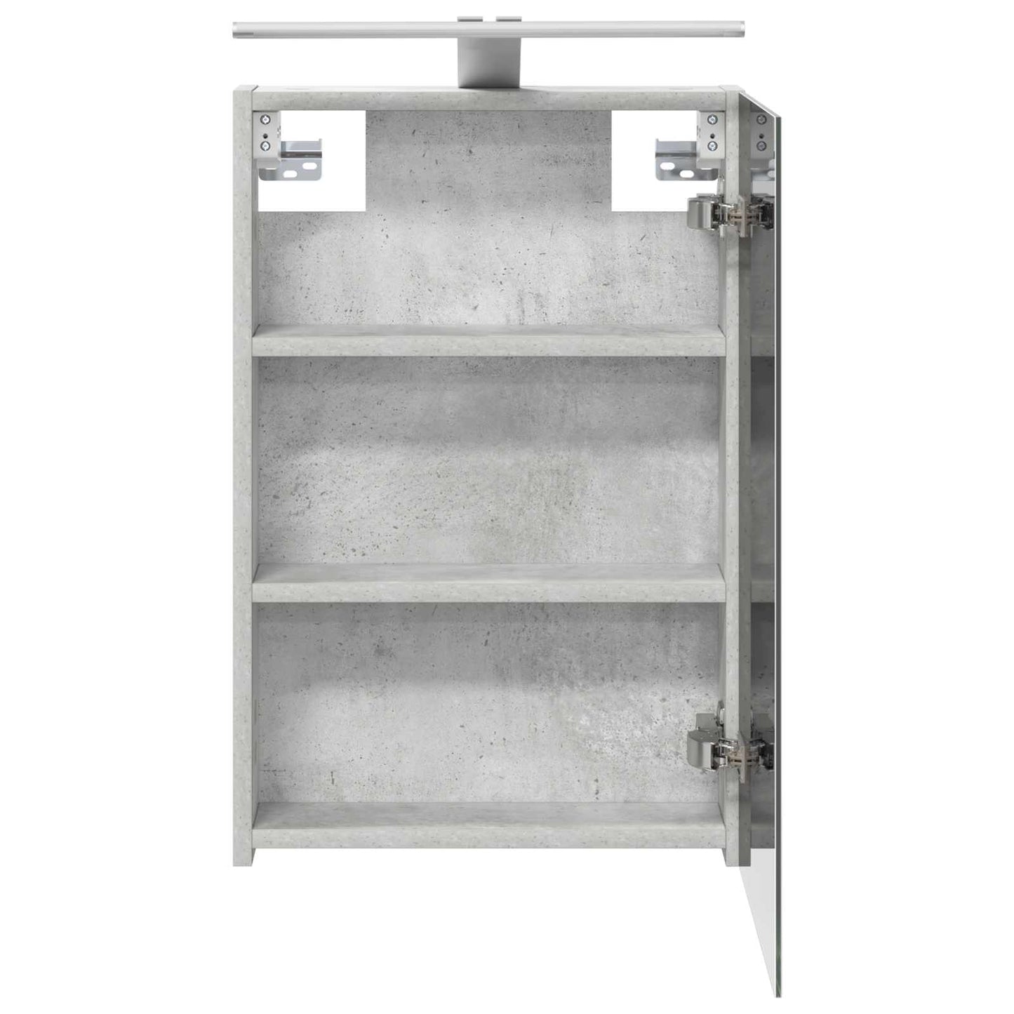 Baderomsspeilskap Betonggrå 40 x 10,5 x 60,5 cm Konstruert tre
