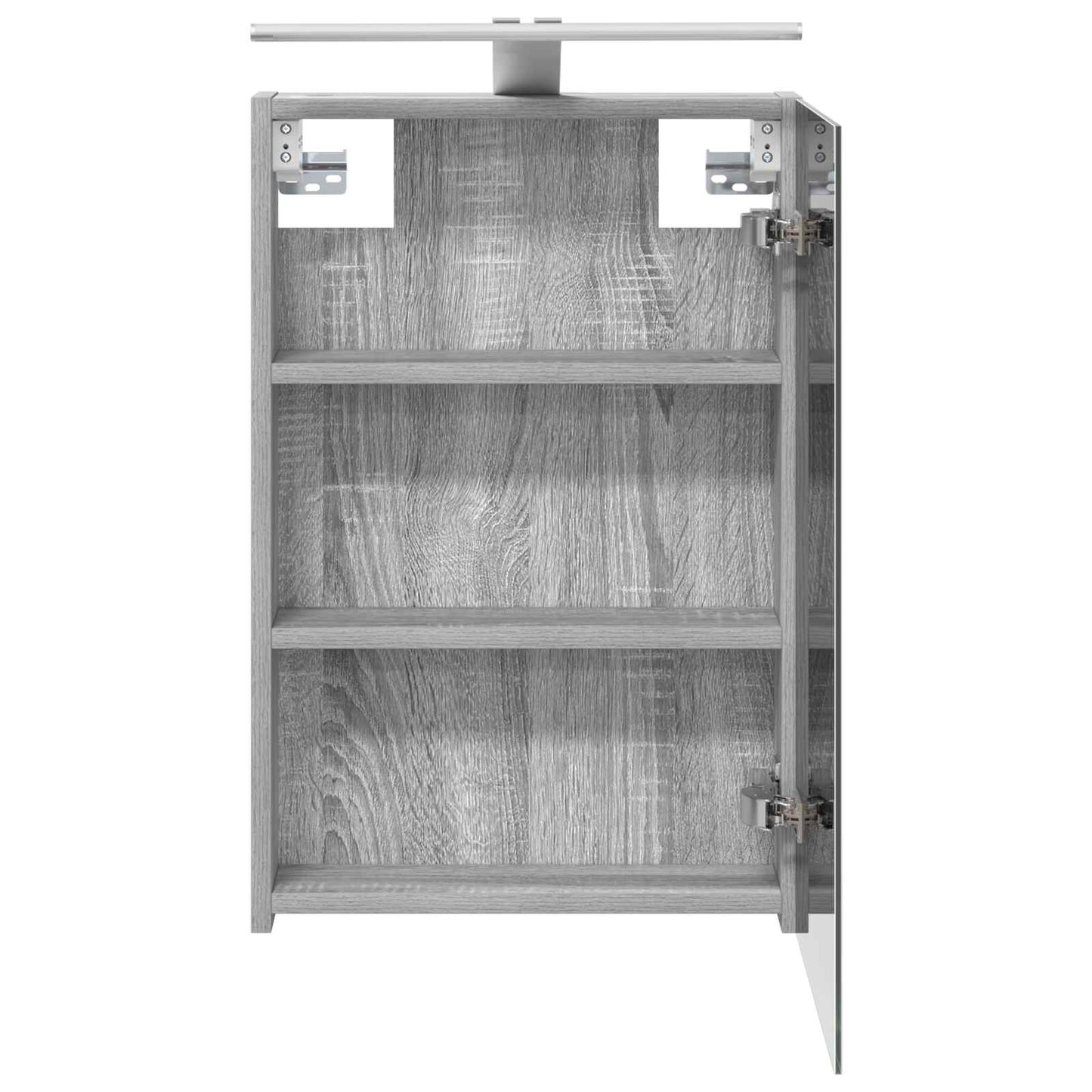 Baderomsspeilskap Grå Sonoma 40 x 10,5 x 60,5 cm Konstruert tre