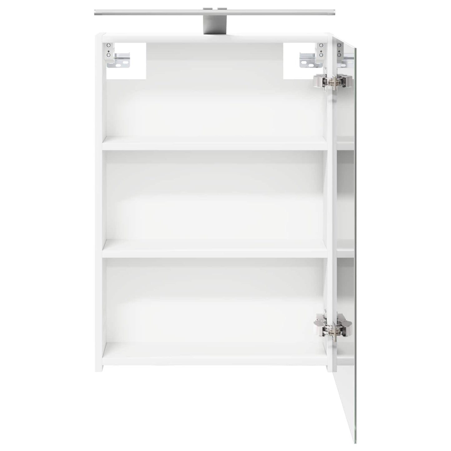 Baderomsspeilskap med dør Hvit 50 x 14,5 x 70 cm Konstruert tre