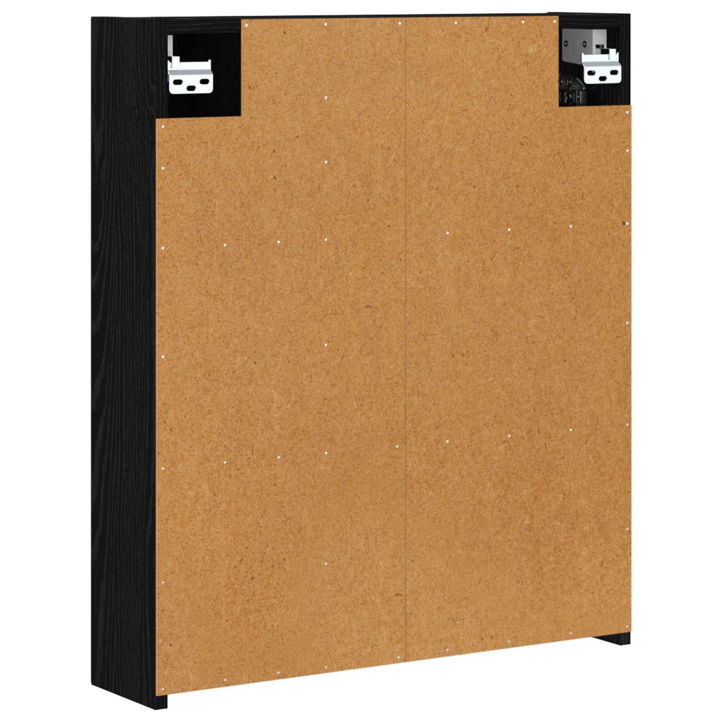 Baderomsspeilskap Svart Eik 60 x 14,5 x 70 cm Konstruert tre