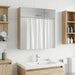 Baderomsspeilskap Sonoma eik 60 x 14,5 x 70 cm Konstruert tre
