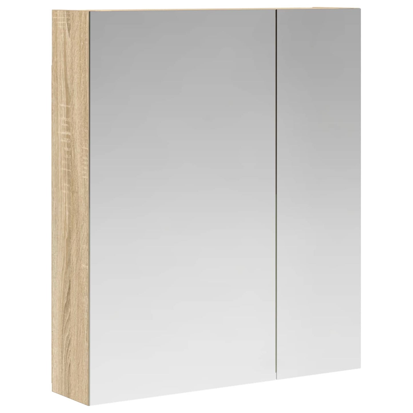 Baderomsspeilskap Sonoma eik 60 x 14,5 x 70 cm Konstruert tre