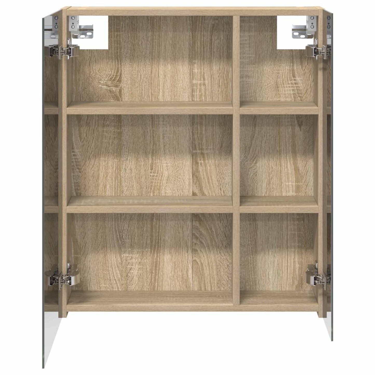 Baderomsspeilskap Sonoma eik 60 x 14,5 x 70 cm Konstruert tre