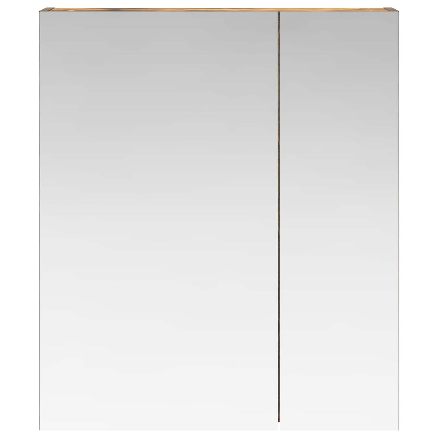 Baderomsspeilskap Røkt eik 60 x 14,5 x 70 cm Konstruert tre