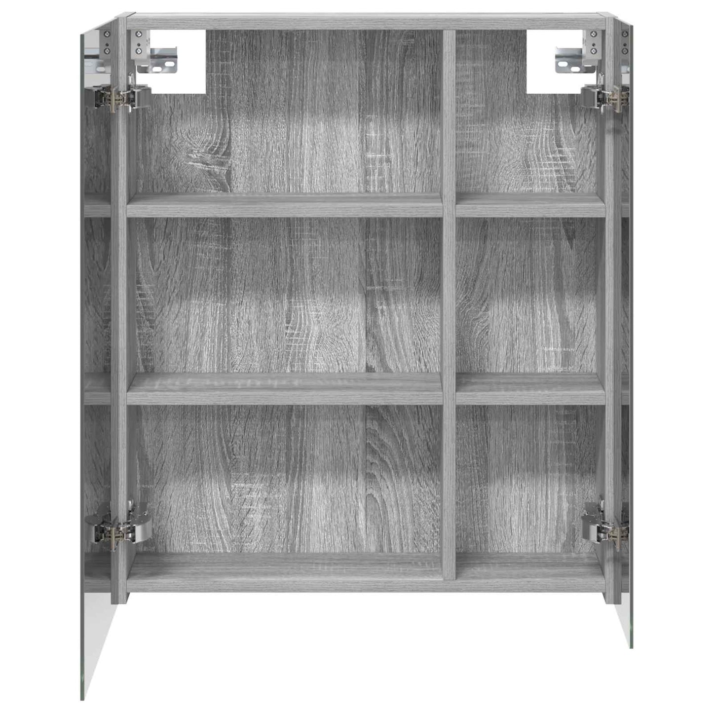 Baderomsspeilskap Grå Sonoma 60 x 14,5 x 70 cm Konstruert tre
