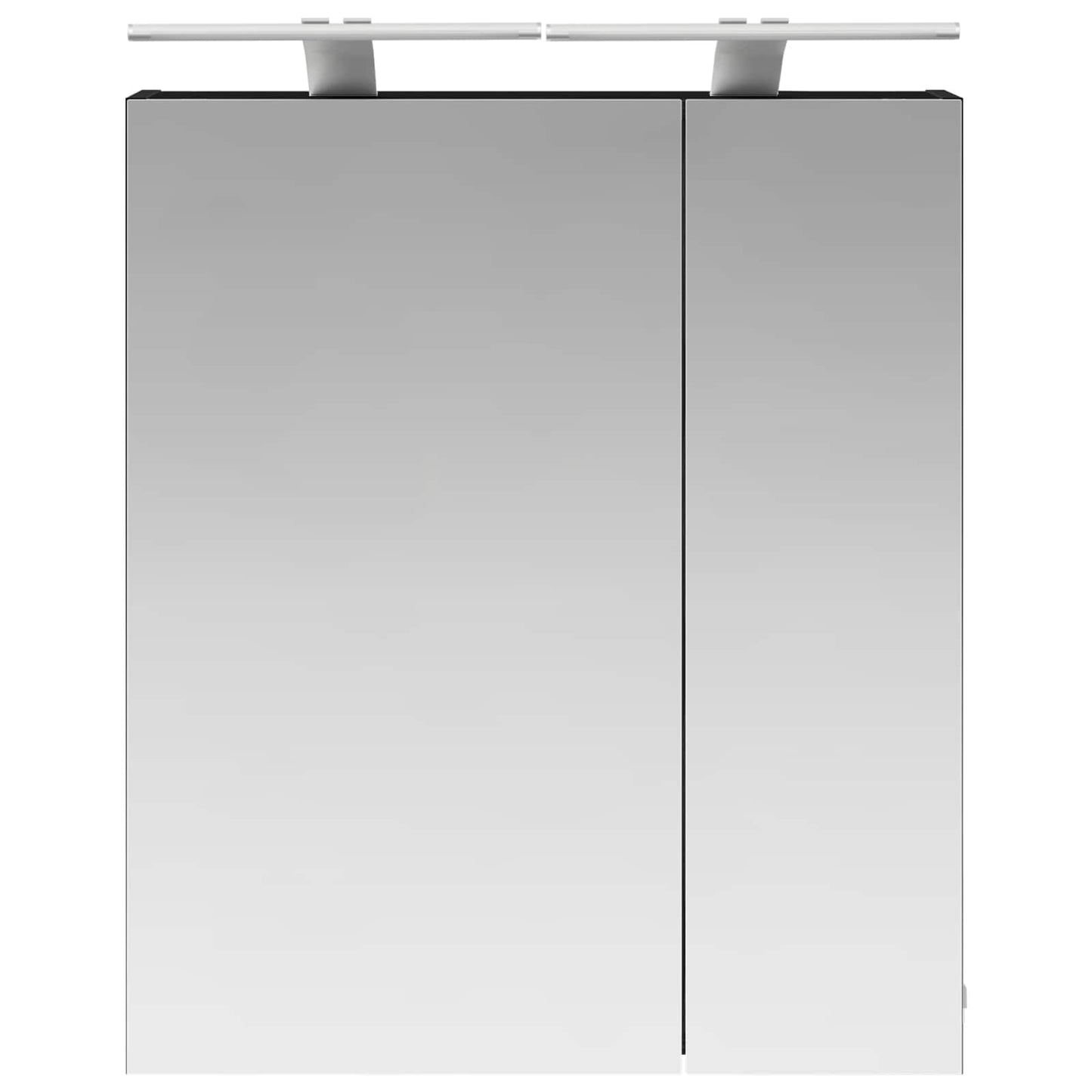 Baderomsspeilskap Svart Eik 60 x 14,5 x 70 cm Konstruert tre