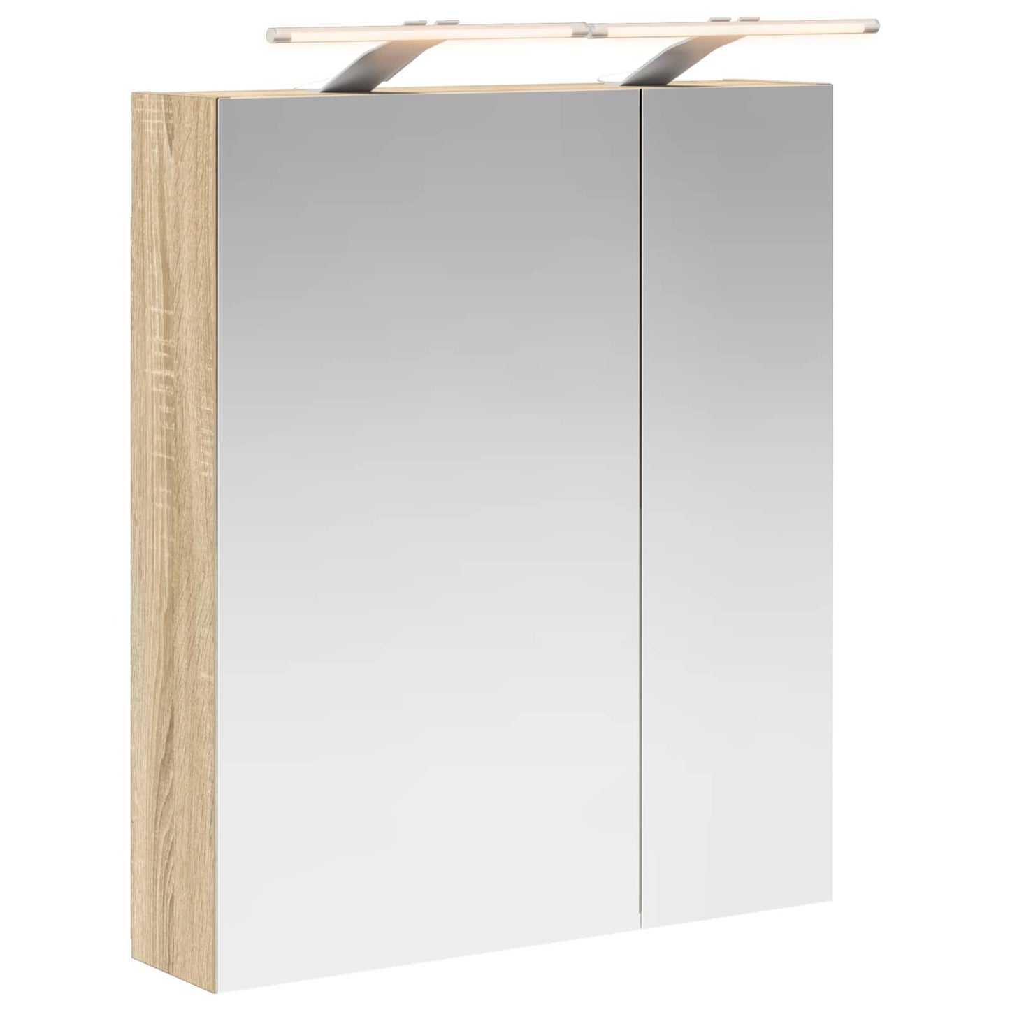Baderomsspeilskap Sonoma eik 60 x 14,5 x 70 cm Konstruert tre