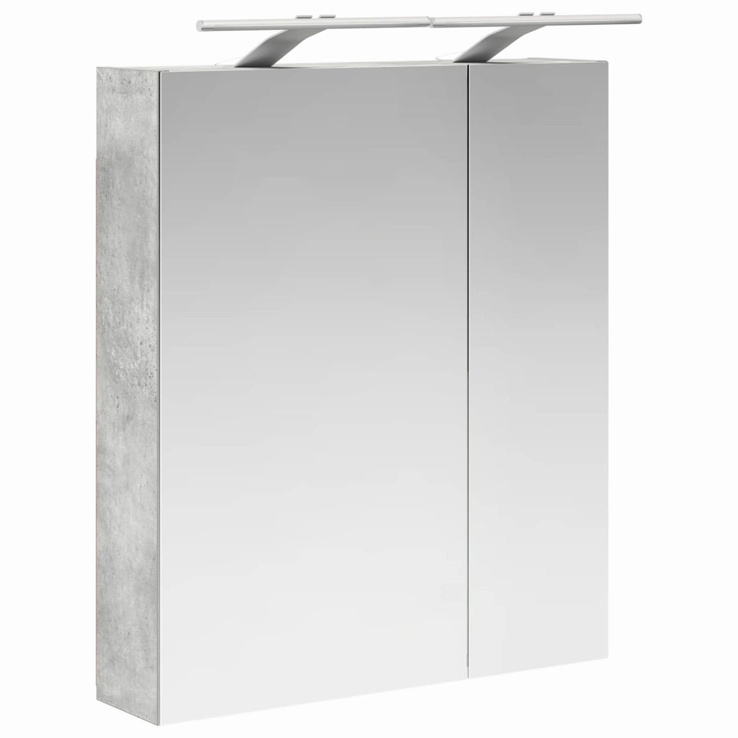 Baderomsspeilskap Betonggrå 60 x 14,5 x 70 cm Konstruert tre