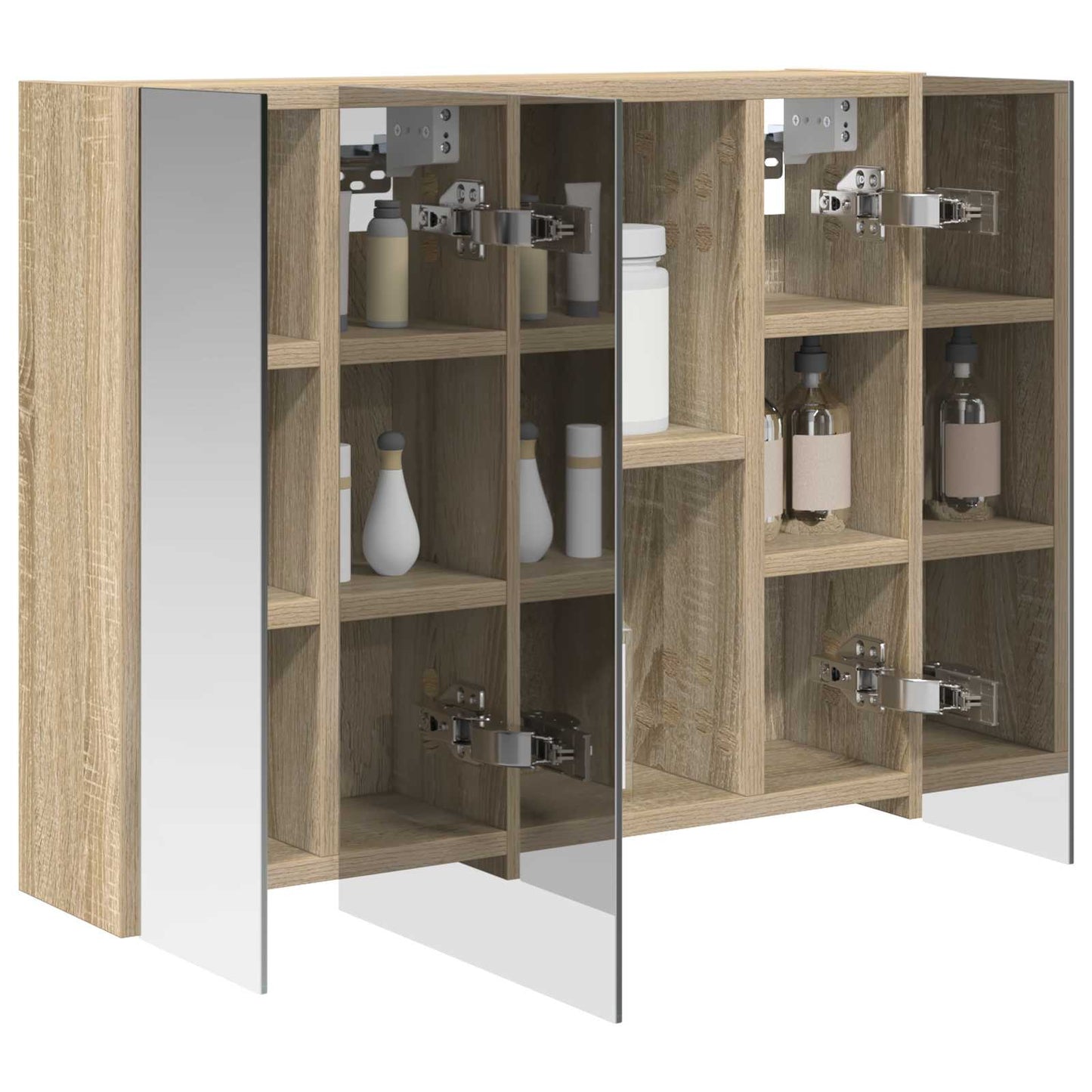 Baderomsspeilskap Sonoma eik 60 x 14,5 x 50 cm Konstruert tre