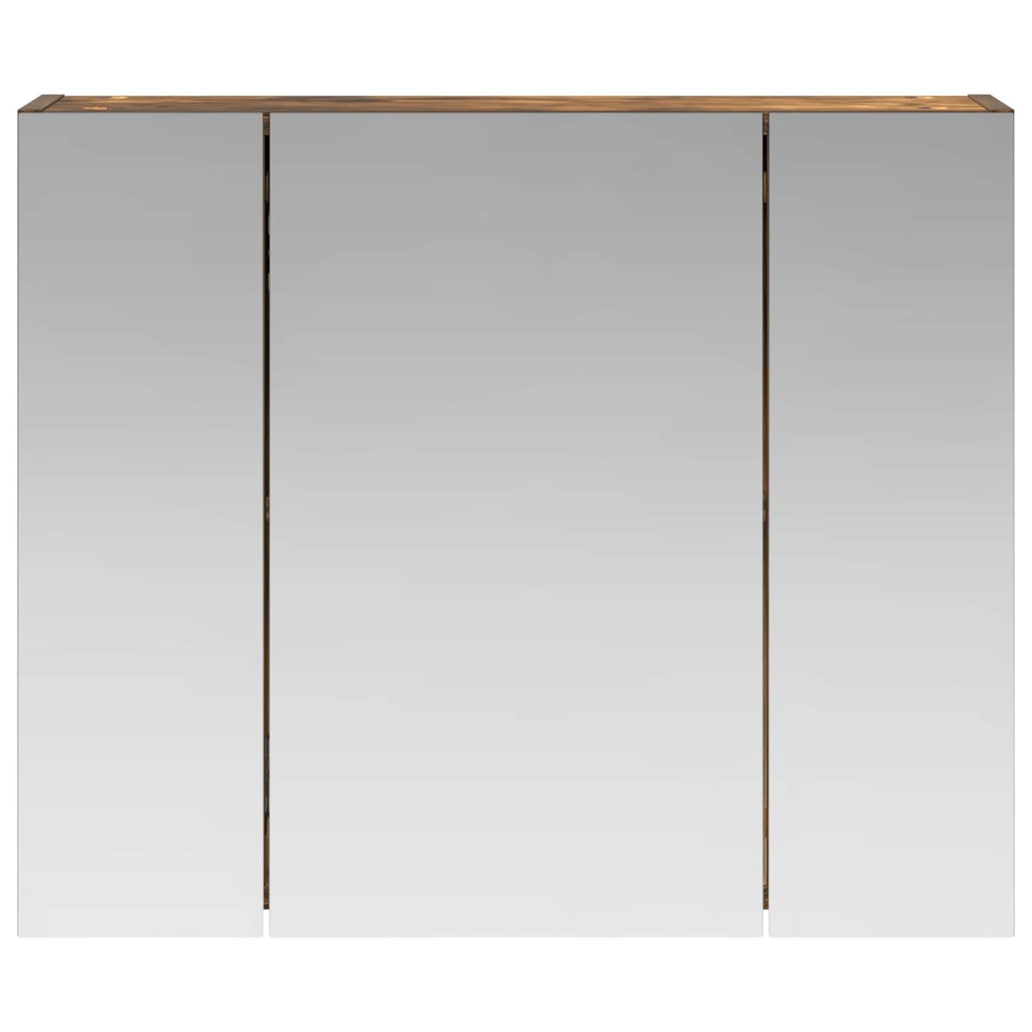 Baderomsspeilskap for Røkt eik 60 x 14,5 x 50 cm