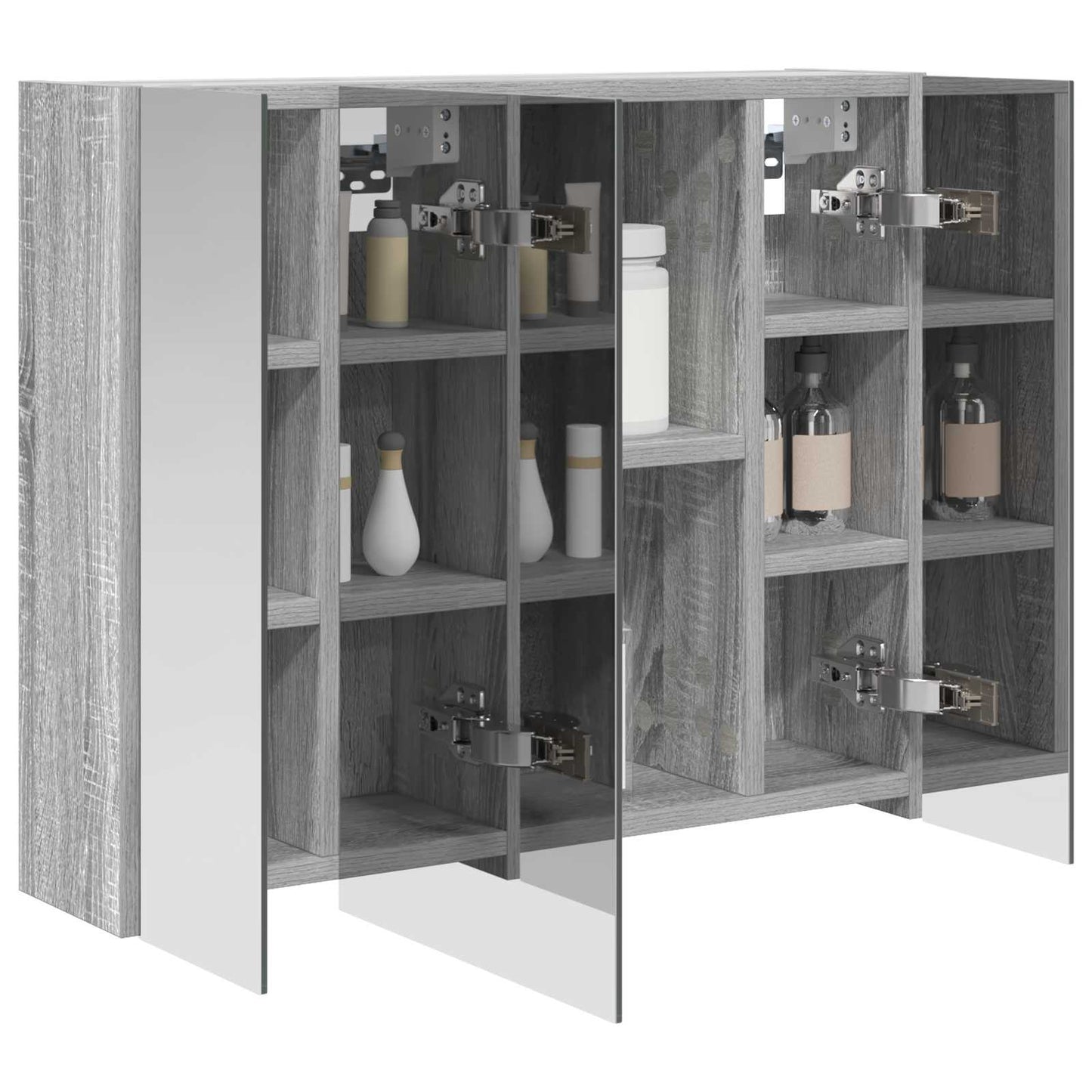 Baderomsspeilskap Grå Sonoma 60 x 14,5 x 50 cm Konstruert tre