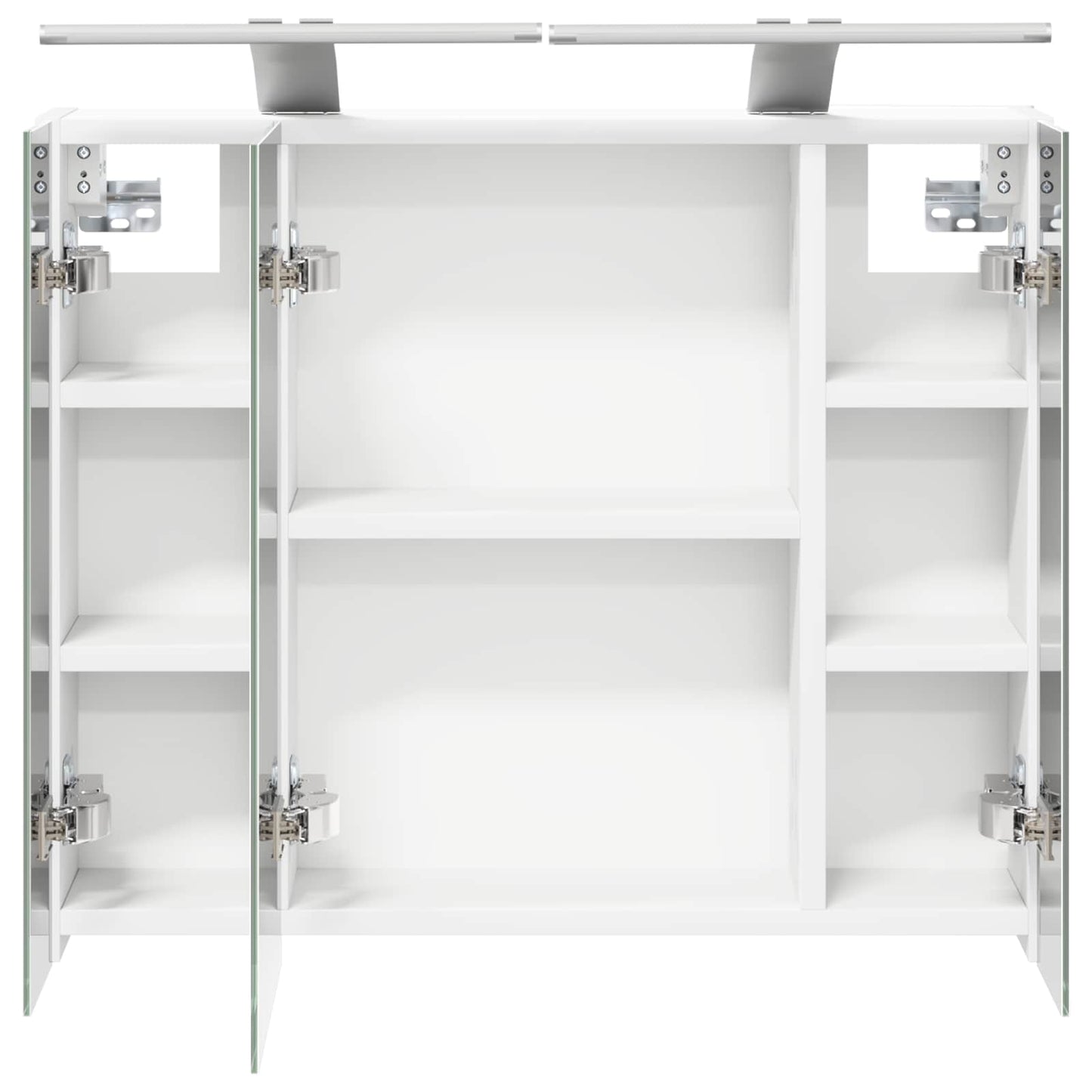 Baderomsspeilskap for Hvit 60 x 14,5 x 50 cm Konstruert tre