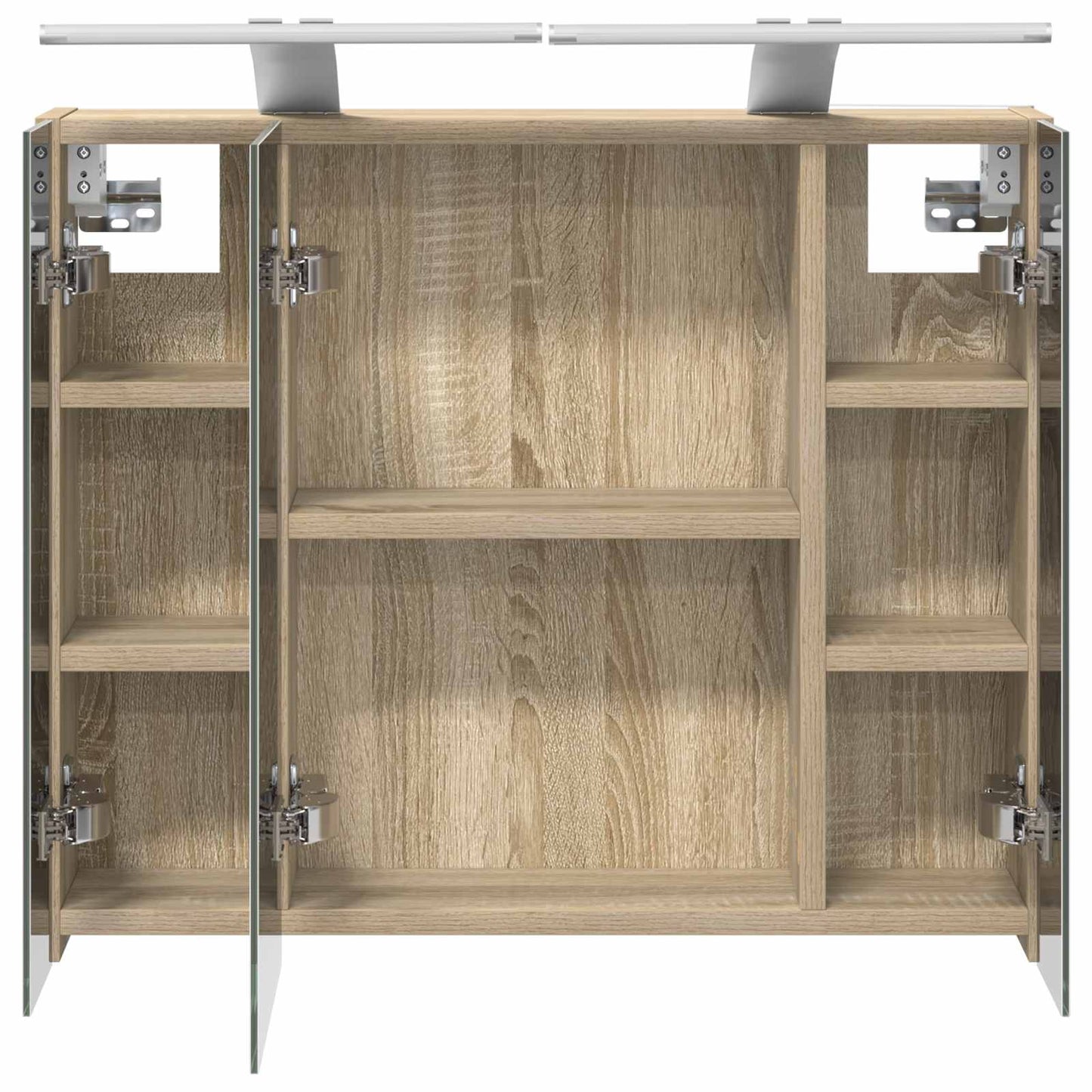 Baderomsspeilskap Sonoma eik 60 x 14,5 x 50 cm Konstruert tre