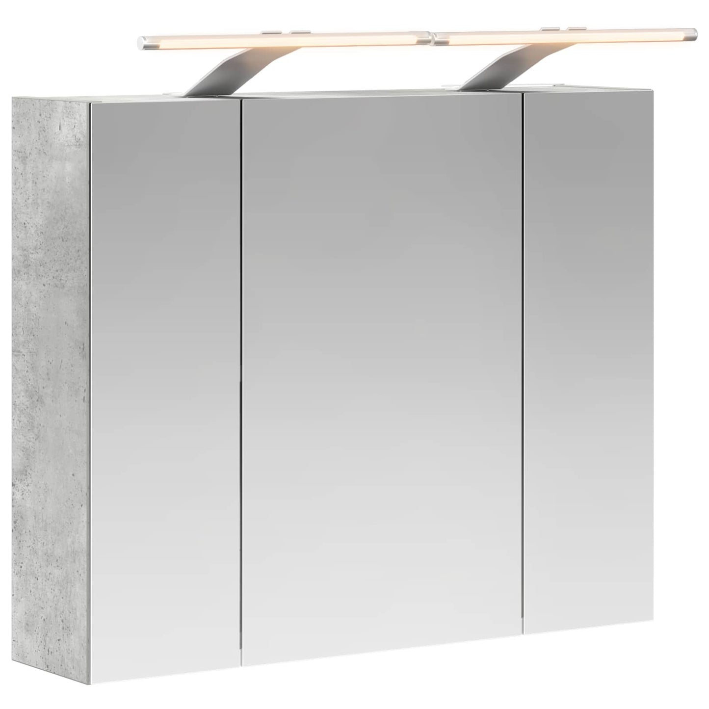 Baderomsspeilskap Betonggrå 60 x 14,5 x 50 cm Konstruert tre