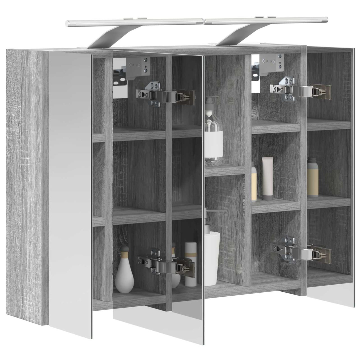 Baderomsspeilskap Grå Sonoma 60 x 14,5 x 50 cm Konstruert tre