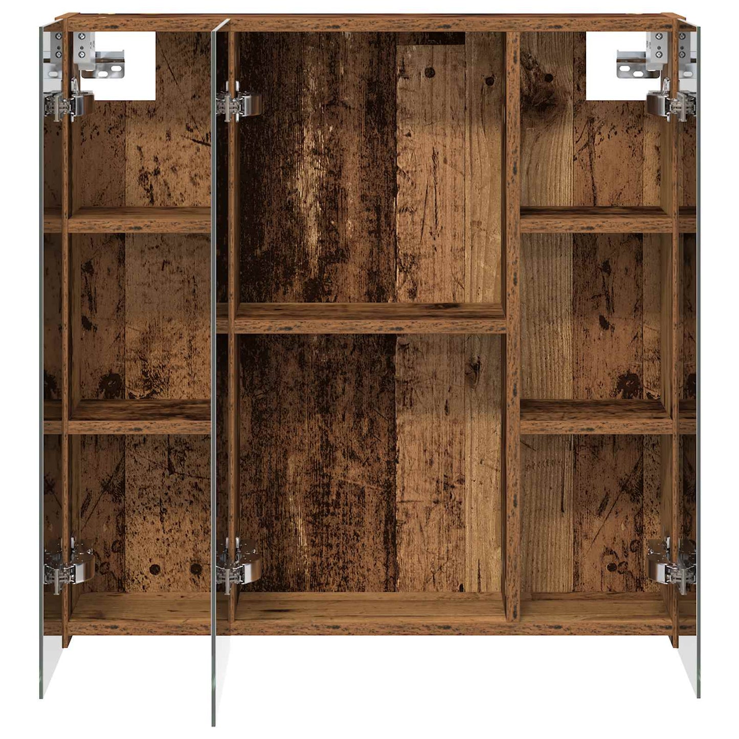 Baderomsspeilskap Gammelt tre 70 x 14,5 x 70 cm Konstruert tre