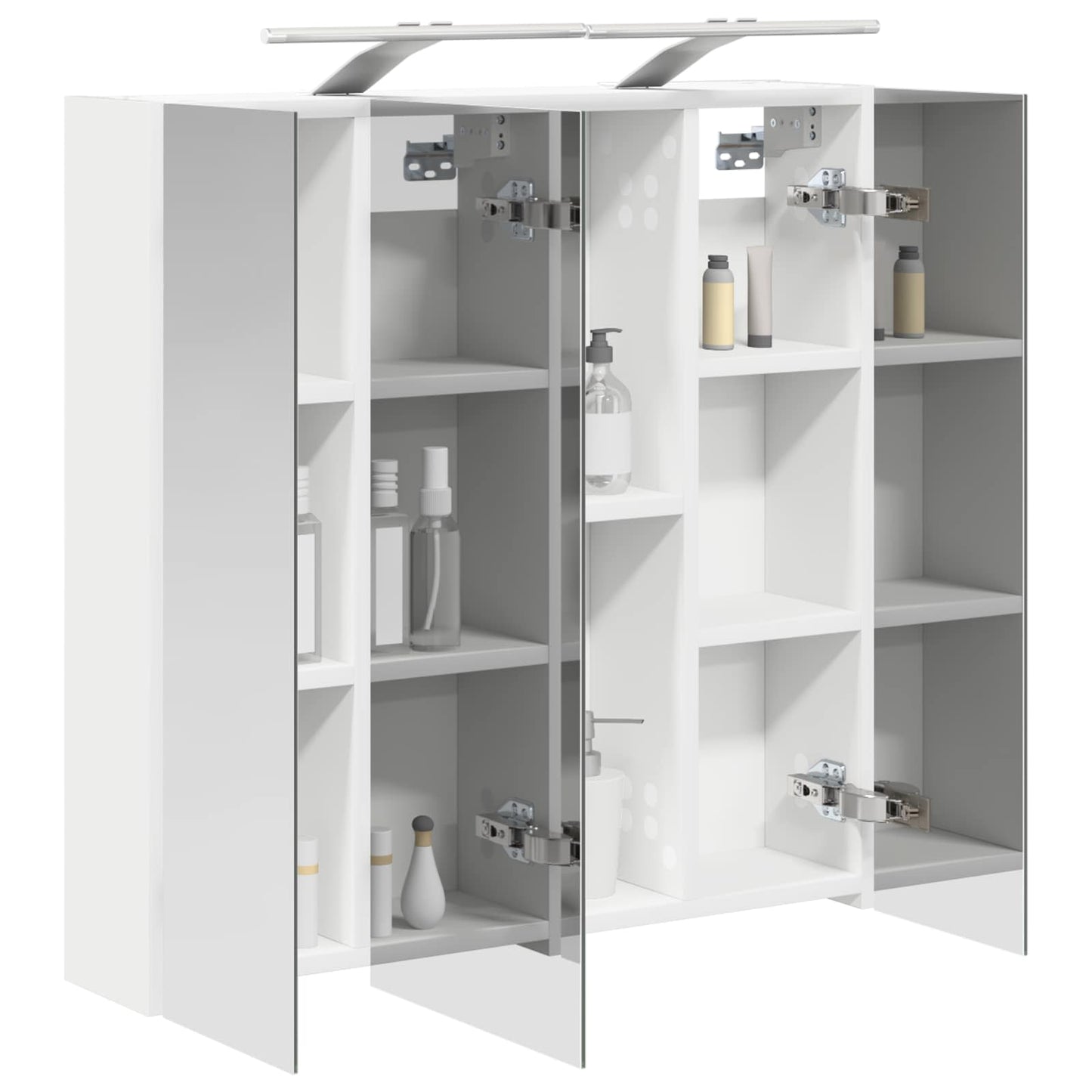 Baderomsspeilskap for Hvit 70 x 14,5 x 70 cm Konstruert tre