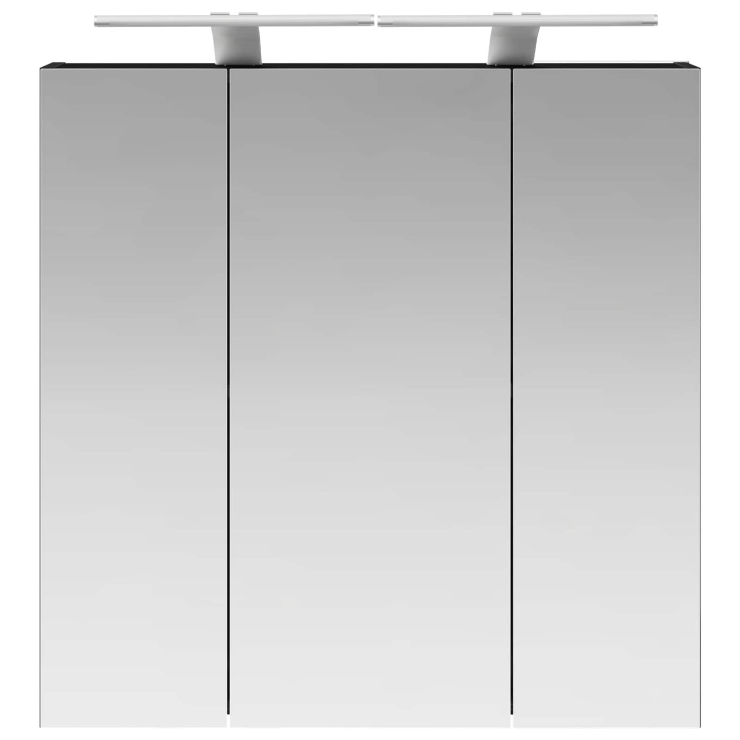 Baderomsspeilskap Svart Eik 70 x 14,5 x 70 cm Konstruert tre