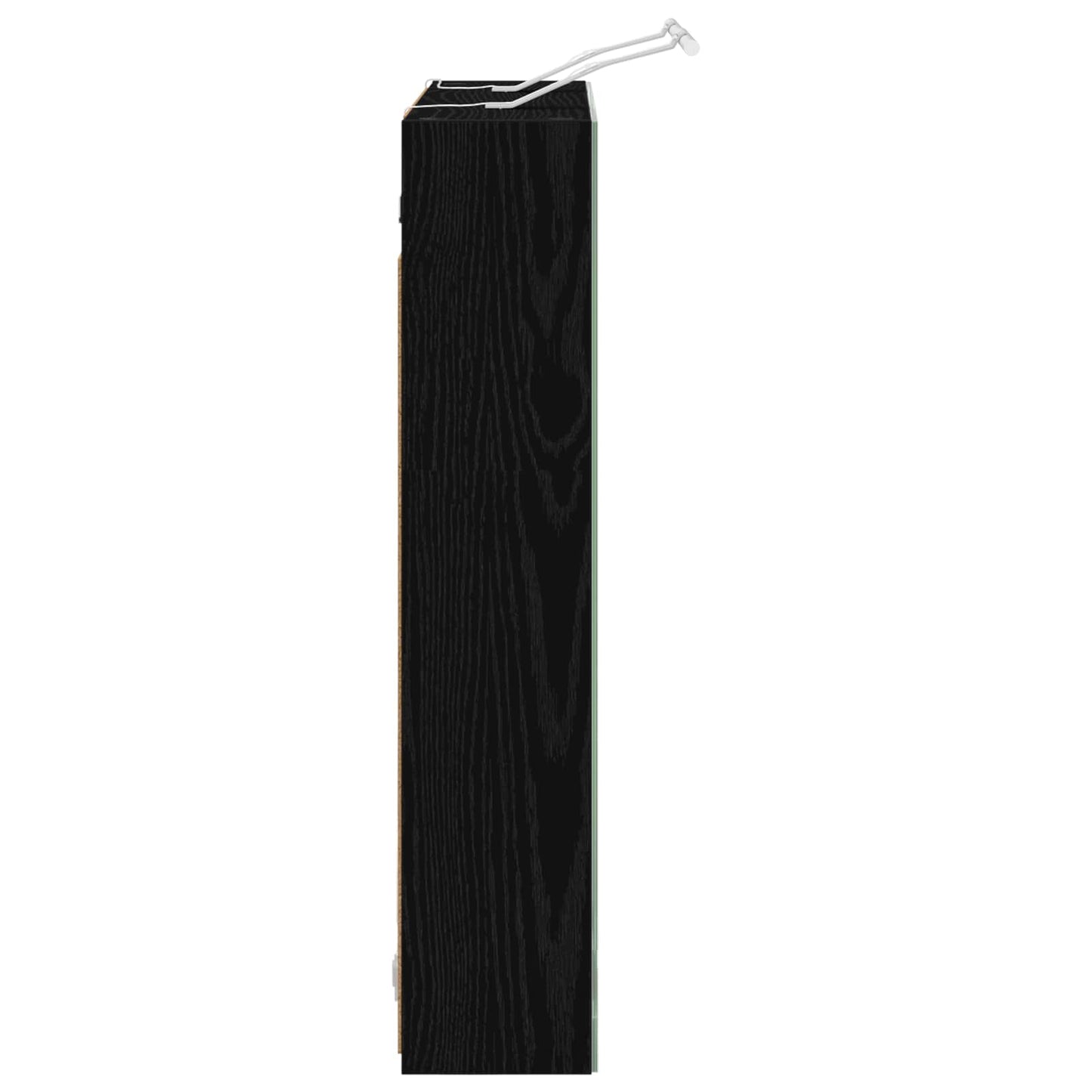 Baderomsspeilskap Svart Eik 70 x 14,5 x 70 cm Konstruert tre