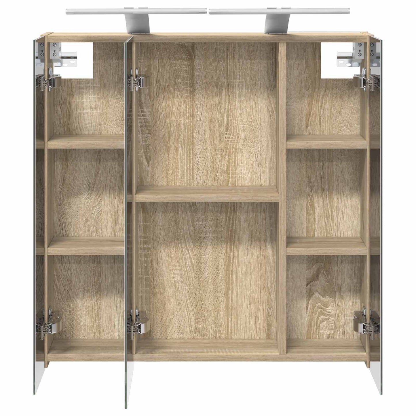 Baderomsspeilskap Sonoma eik 70 x 14,5 x 70 cm Konstruert tre