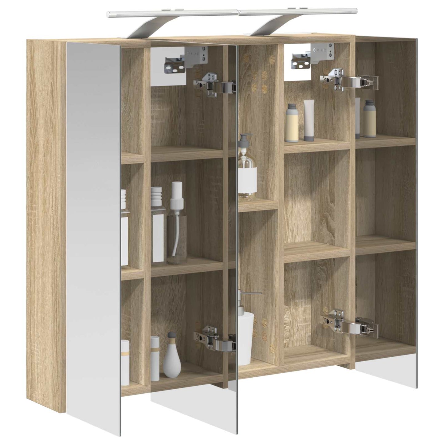 Baderomsspeilskap Sonoma eik 70 x 14,5 x 70 cm Konstruert tre
