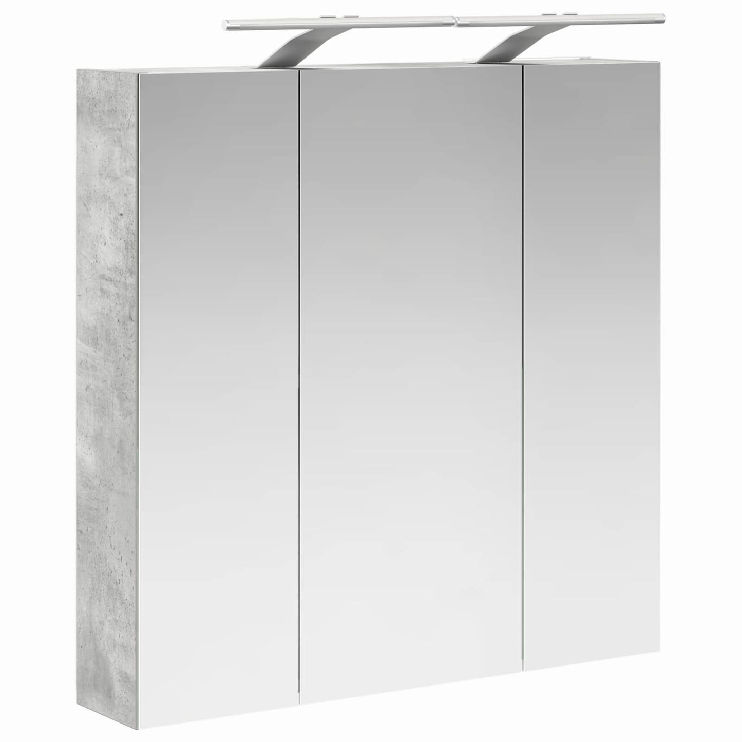 Baderomsspeilskap Betonggrå 70 x 14,5 x 70 cm Konstruert tre