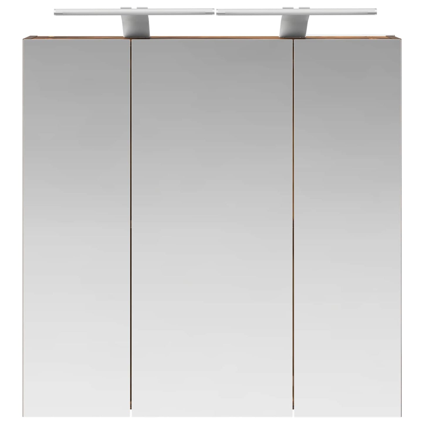 Baderomsspeilskap for Røkt eik 70 x 14,5 x 70 cm