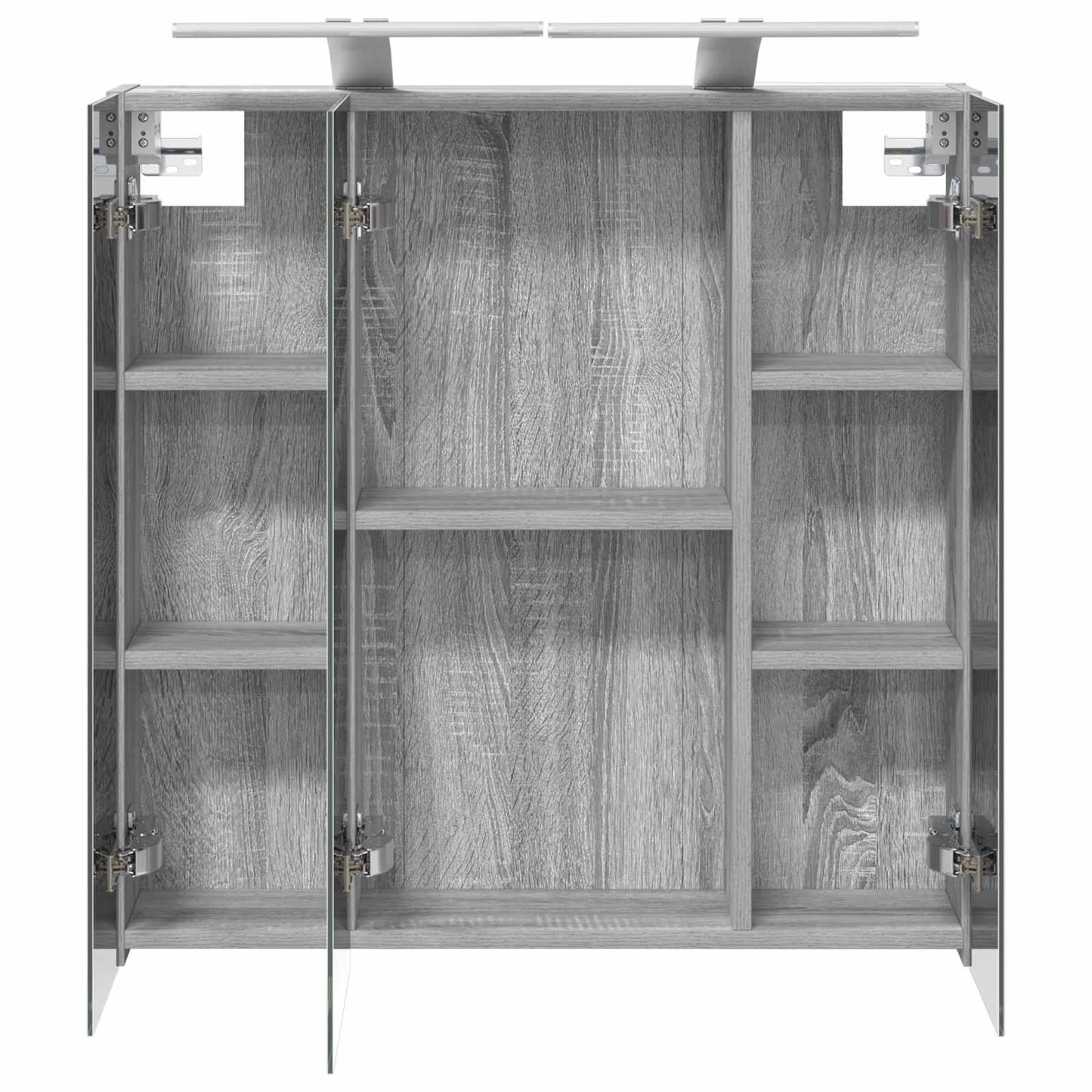 Baderomsspeilskap Grå Sonoma 70 x 14,5 x 70 cm Konstruert tre