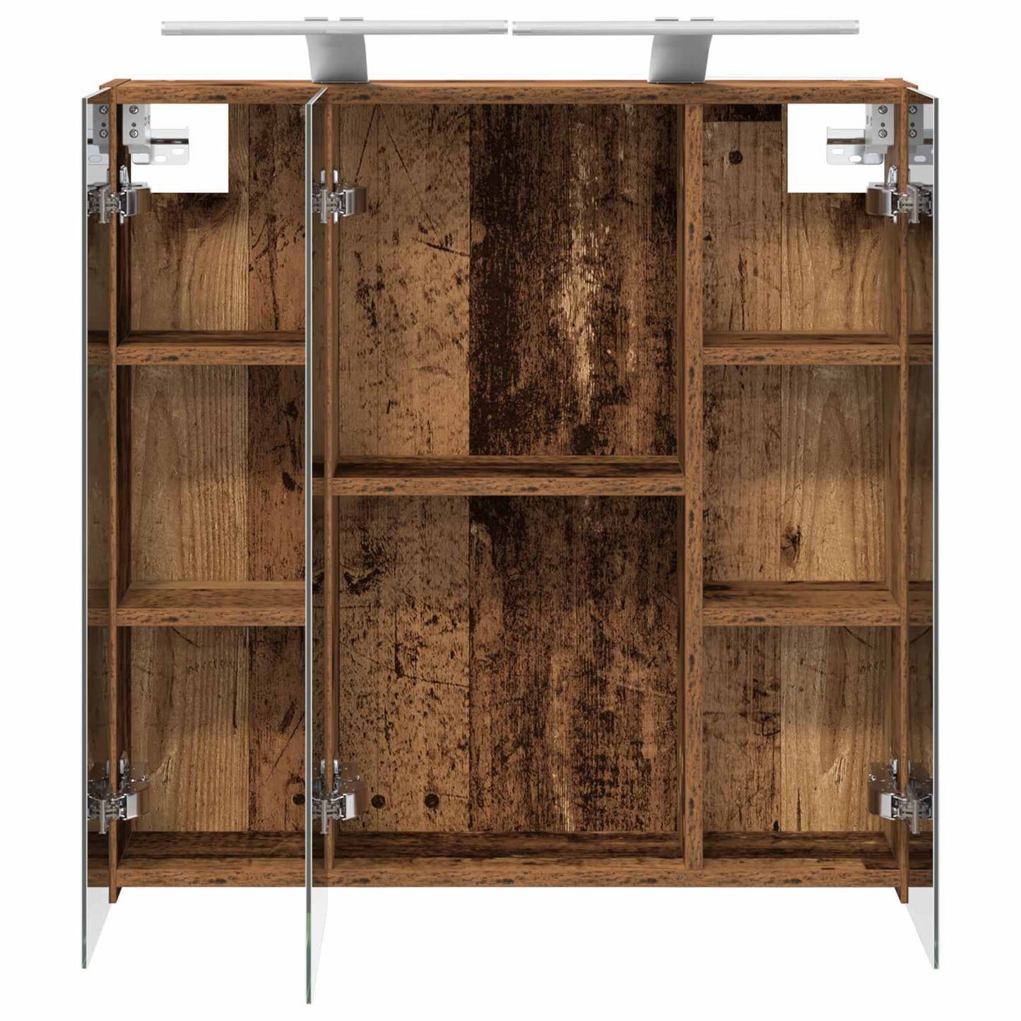 Baderomsspeilskap Gammelt tre 70 x 14,5 x 70 cm Konstruert tre