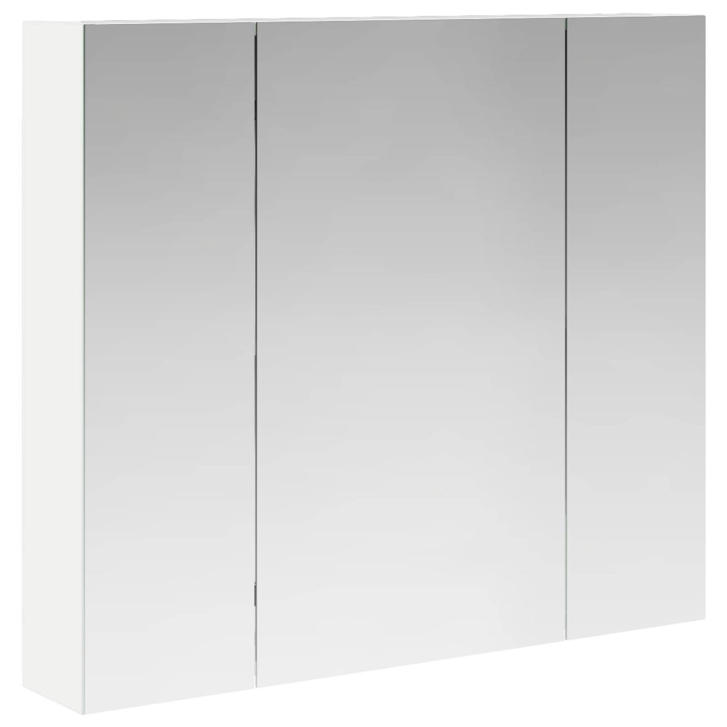 Baderomsspeilskap med dør Hvit 80 x 14.5 x 70 cm Konstruert tre