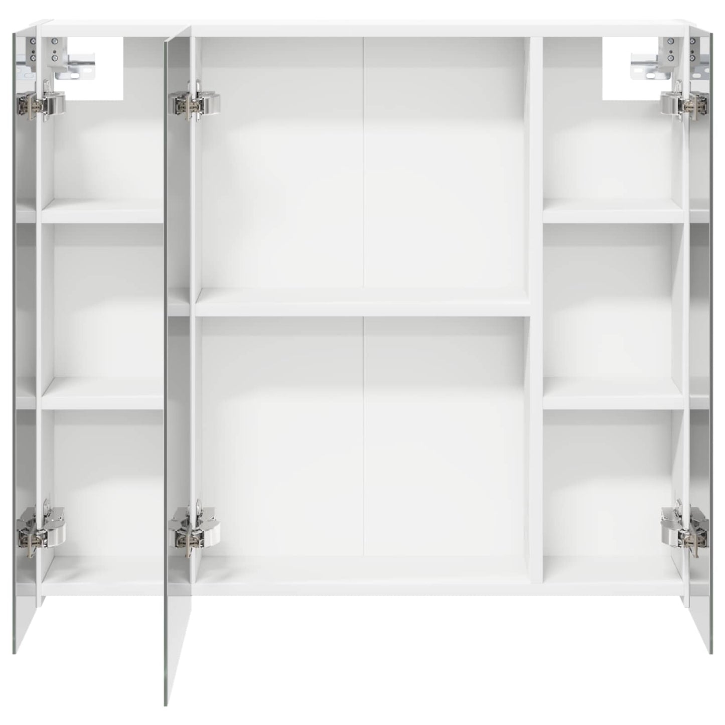 Baderomsspeilskap med dør Hvit 80 x 14.5 x 70 cm Konstruert tre