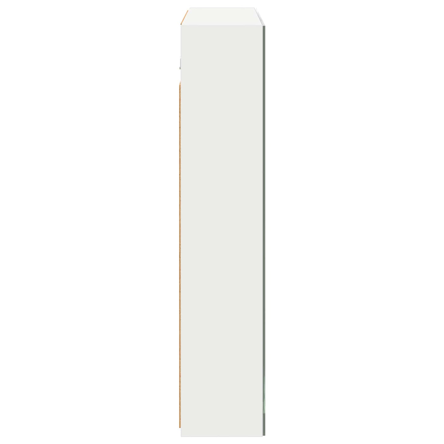 Baderomsspeilskap med dør Hvit 80 x 14.5 x 70 cm Konstruert tre