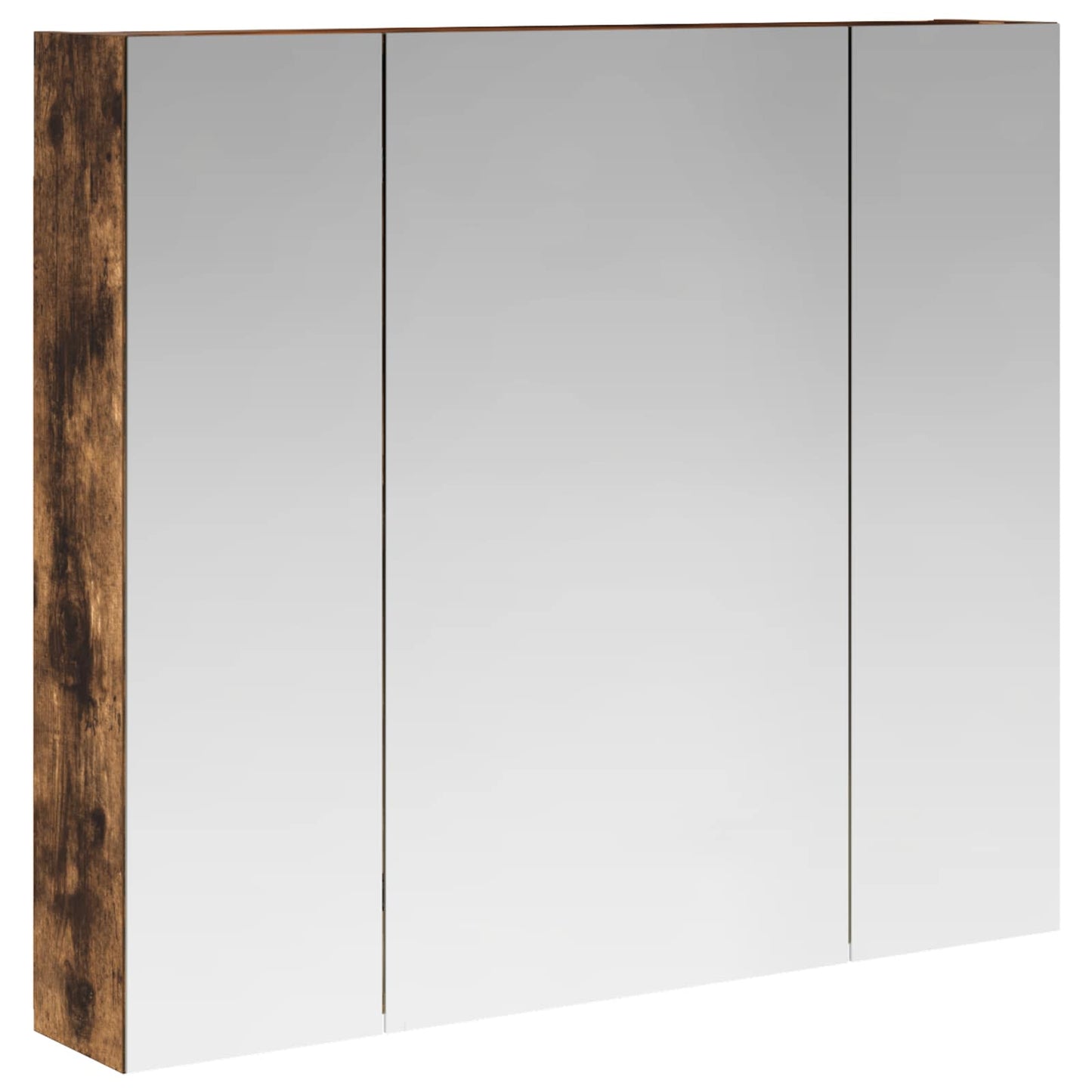 Baderomsspeilskap Røkt eik 80 x 14.5 x 70 cm Konstruert tre