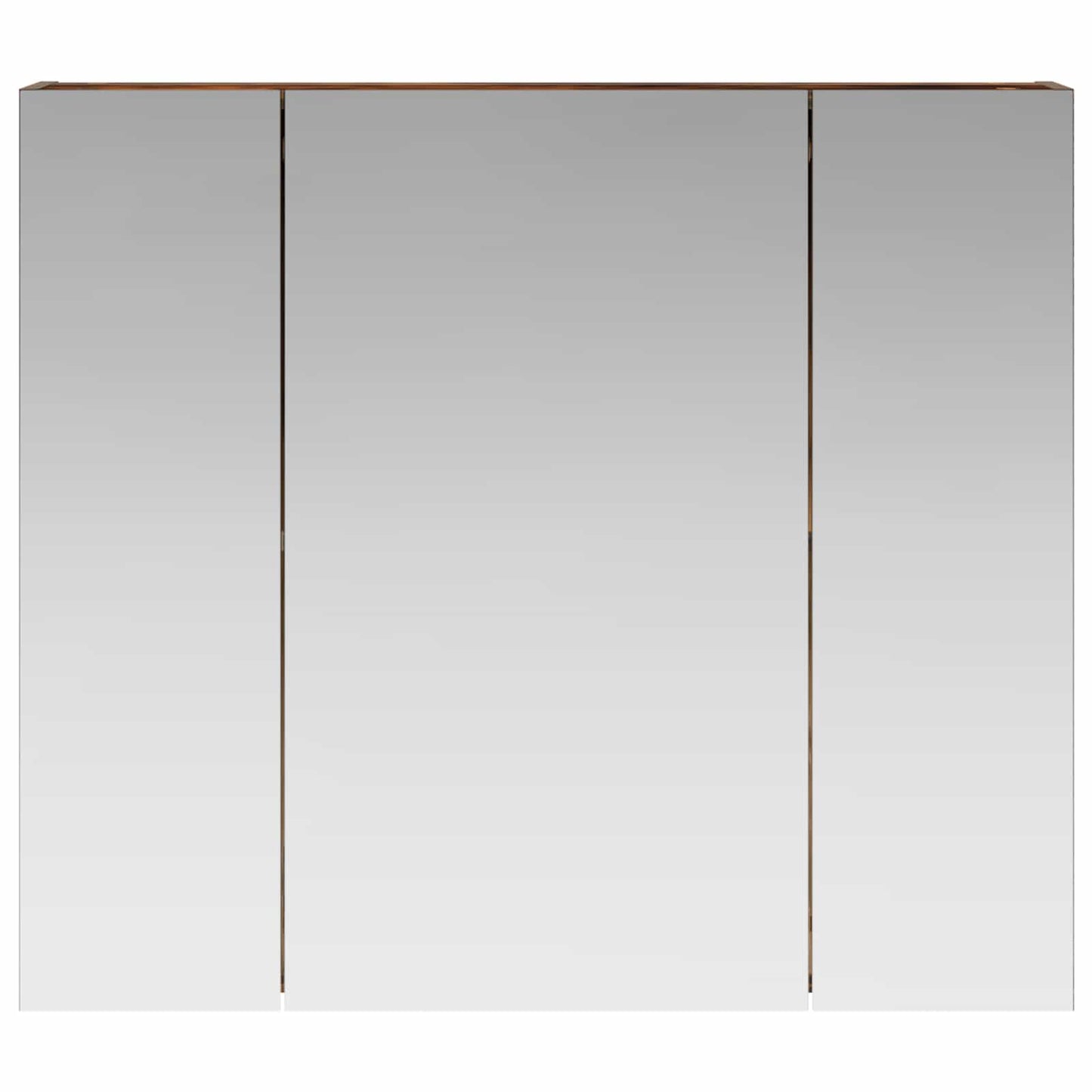 Baderomsspeilskap Røkt eik 80 x 14.5 x 70 cm Konstruert tre